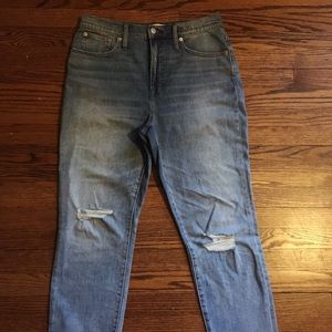 Madewell High waisted light washed jeans